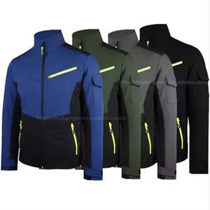 ชุดเสื้อผ้าทำงานแบบซอฟต์เชลล์ ชุดแจ็คเก็ตอเนกประสงค์หลายกระเป๋า และกางเกงคาร์โก้เสริมความแข็งแรง ชุดยูนิฟอร์มวิศวกรรมมืออาชีพ - Product Image 2