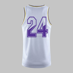 Camisetas de baloncesto OEM personalizadas de alta calidad, uniforme clásico de equipos americanos para hombres con estilo de conjunto de diseño cosido - Product Image 3