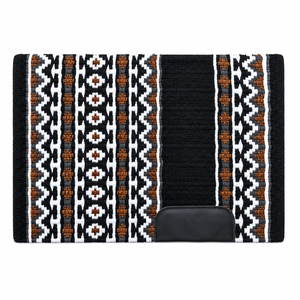 Vente en gros de couvertures de selle pour chevaux western, coussinets en laine tissée Navajo, fournisseur et fabricant de coussinets personnalisés pour l'équitation, le ranch et les concours - Product Image 1