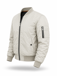 High Quality Wholesale Winter Men's High Street Style Stand Collar Quick Dry Nonwoven Nylon <b>Suede</b> Zipper Solid Pattern <b>Jacket</b> - Product Image 2