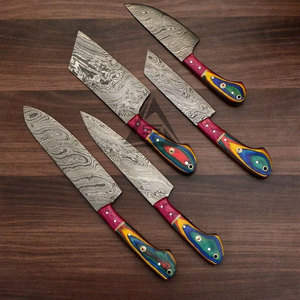 Juego de Cuchillos de Chef Profesionales de Damasco, Hechos a Mano, Sostenibles, de 67 Capas, Ligeros, con Color Personalizado - Product Image 4