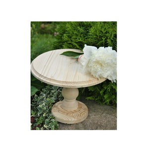 Support à gâteau en bois rustique naturel pour une présentation élégante des desserts à la maison, la pâtisserie et la décoration d'occasions spéciales - Product Image 5