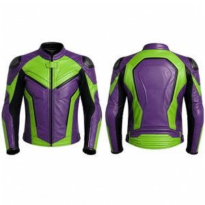 2027 Latest Style Custom Motorcycle Leather Race <b>Jacket</b> for Racing Bikers High Street Style Stand Canvas Motor <b>Bike</b> <b>Jackets</b> - Product Image 1