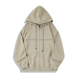 Sudadera con Capucha Personalizada con Logotipo para Hombre y Mujer, Estilo Casual, Holgada, de Felpa Francesa CVC, con Cierre - Product Image 5