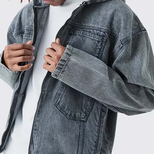 Fashionable Cotton Latest Hoodies <b>Men</b> <b>Denim</b> <b>Jacket</b> Coats Casual Washed Custom Hooded <b>Jackets</b> Male <b>Denim</b> Hoodies for Boys - Product Image 6