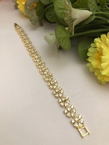 Dazzling Premium Quality Brass Real <b>Pearls</b> <b>Bracelet</b> with Gold Plating Trendy Design for Party Wedding Events Wear for Women - Product Image 3