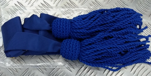 Ceinture de cérémonie en soie bleu roi pour robe de parade, uniforme, tenue formelle, accessoire de ceinture - Product Image 3