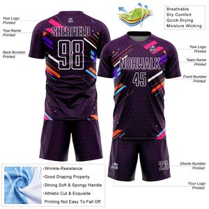 Free Custom New Design Quality Soccer Jersey Full Sublimation Football Team Uniform Training Men Soccer t Shirt for Sale - Product Image 3