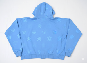 Sudadera con capucha y cremallera de alta calidad para hombre, estilo urbano, sublimada, de algodón tejido, estilo oversized. - Product Image 2