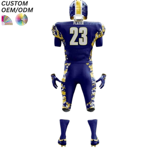Maillot de rugby personnalisé imprimé, uniforme de football d'équipe, respirant, séchage rapide, 100 % polyester, support OEM/ODM, vente en gros - Product Image 2