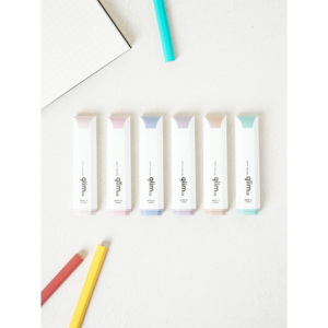 Mini Square Highlighter <b>Set</b> of 6 Pieces - Product Image 1