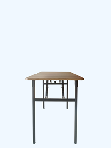 Modern Foldable Home <b>Office</b> <b>Table</b> Wooden Metal Folding Desk Space Saving Indoor Furniture - Product Image 3