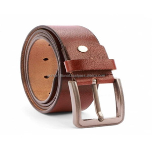 Ceinture en cuir véritable vintage pour homme, sangle en cuir de vachette avec boucle en alliage de zinc, fabricant OEM ODM avec logo personnalisé - Product Image 2