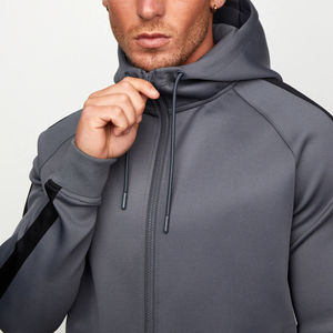 Pantalones Deportivos Ajustados Grises para Hombre con Franja Lateral Negra, Cintura Elástica, Largos, Estilo Casual Otoñal - Product Image 6