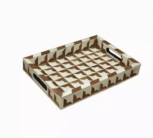 Bandeja Redonda de Acero Inoxidable de Diseño de Lujo Chapada en Oro, Bandeja de Metal para Servir Frutas y Verduras, Bandejas para Servir Alimentos en el Hogar y la Cocina - Product Image 6