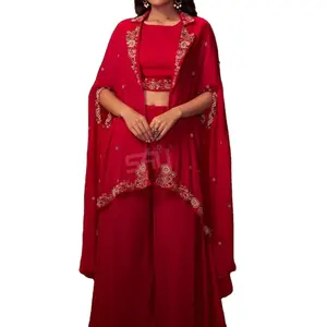 Designer-Outfits für Hochzeit Kollektionsstücke und exquisite schwere Sharara für Festival damen stilvolle Kleidung Exporteur Indien