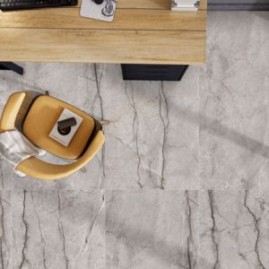 Carreaux de porcelaine de luxe 600x1200mm à finition sculptée pour la décoration de hall d'hôtel haut de gamme, dalles frittées premium pour mur d'accent intérieur - Product Image 1