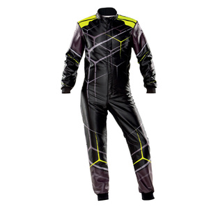 Combinaison de course de karting personnalisée en polyester sublimé, fabriquée au Pakistan, avec logo imprimé, coupe-vent, grande taille, pour l'entraînement - Product Image 3