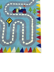 Tapis de haute touffeté 4x6 fait à la machine Super Design bleu tufté artisans indiens tufté disponible 8x10 9x12 10x14 12x15 - Product Image 3