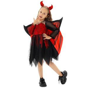 Costume da Strega per Bambini Baige, Mantello con Ragnatela, Outfit per Halloween e Spettacoli Teatrali - Product Image 5