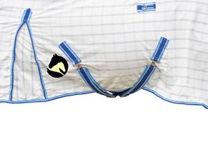 ผ้าคลุมม้าลายตารางเพชรพรีเมียม น้ำหนักเบา สำหรับฤดูร้อน ระบายอากาศได้ดี ซับในไนลอน ผ้าฝ้ายแท้ ทนทาน พร้อมอุปกรณ์สแตนเลส - Product Image 3