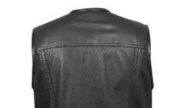 Genuine Leather Motorcycle Vest for Men Vintage <b>Biker</b> Riding Breathable Waistcoat with Premium Snap Closure - Product Image 3