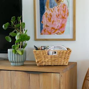 Cesta de Almacenamiento Trenzada Hecha a Mano con Jacinto de Agua, Cesta de Almacenamiento Ecológica al por Mayor, Hecha en Vietnam - Product Image 5