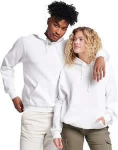 Sweat-shirt à capuche unisexe blanc, coupe oversize, en polaire, décontracté, couleur unie, avec poche, pour l'automne, sweat-shirt à capuche pour homme - Product Image 1
