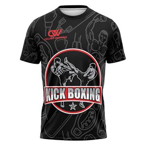 Conjuntos Cortos de Kickboxing y Muay Thai con Logotipo Sublimado Personalizado OEM, 100% Poliéster, Secado Rápido, Elásticos - Product Image 2