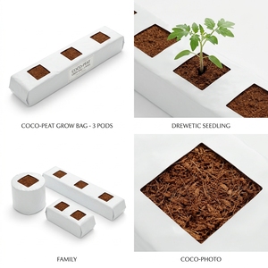 Bolsa de Cultivo de Coco para Invernadero, para Cultivo Hidropónico de Fresas, 100% Fibra de Coco, para Todas las Estaciones, Interior Negro/Exterior Blanco, Certificación ISO - Product Image 2