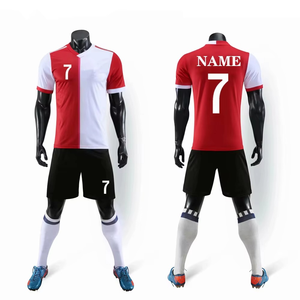 Uniforme de Fútbol Personalizado al por Mayor, Camiseta de Fútbol Morada y Blanca con Impresión de Nombre y Número, Diseño Moderno - Product Image 2