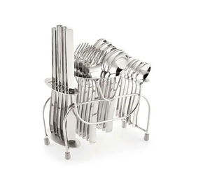 Elegante Soporte Colgante de Acero Inoxidable para Cucharas y Tenedores de Mango Largo Ajustable, Acabado Espejo, para Bodas, Capacidad de 30 ml, Ecológico - Product Image 4