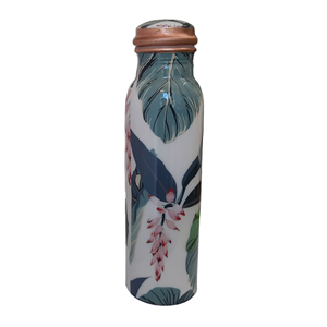 Modern Designer Copper Water <b>Bottle</b> 1000ml with Matte Black Finish and Custom Branding - Product Image 5