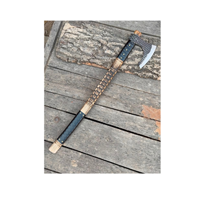Hacha Tomahawk con mango de madera, hecha a mano por THEWIZ CRAFTS, hoja de acero forjado, herramienta de supervivencia para exteriores, garantía de 3 años - Product Image 1