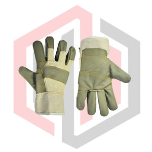 ถุงมือหนังคุณภาพสูงแบบเต็มฝ่ามือ ทนทานต่อการฉีกขาด ระบายอากาศได้ดี ปราศจากซิลิโคน ป้องกันไฟฟ้าสถิต ป้องกันไฟ และป้องกันแรงกระแทก - Product Image 4