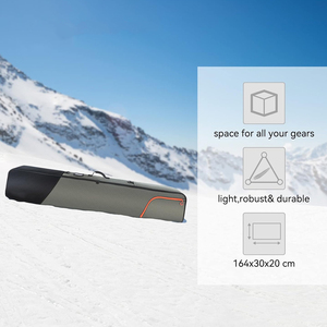 Bolsa Acolchada para Tabla de Snowboard de Gran Capacidad con Ruedas, Funda Protectora, Expandible, para Hombre y Mujer, Ajustable - Product Image 3