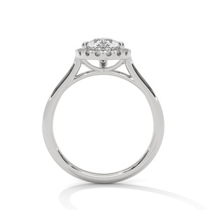 Anillo de Diamante Solitario de Moissanita de Lujo, Elegante Anillo de Compromiso para Mujer, Joyería Fina - Product Image 3