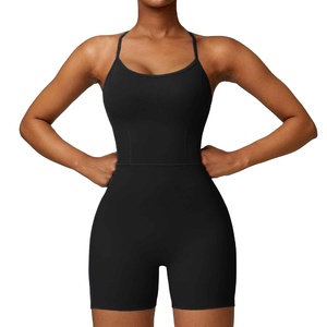 Women's Sexy Breathable Ribbed Sports Bodysuit <b>Jumpsuit</b> Colorful Fashion <b>Workout</b> Fitness Gym Yoga Gear - Product Image 5