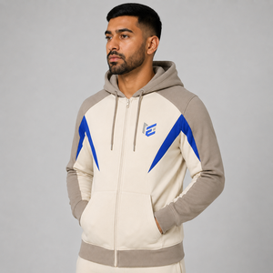 Heavyweight 400 Gsm Fleece Men's <b>Zipper</b> <b>Hoodie</b> 100% Cotton Solid <b>Black</b> Regular Fit Winter Custom Logo Breathable Hooded Collar - Product Image 6