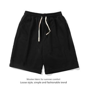 Men's Summer Knitted Running Shorts Large Size Black Loose Casual Breathable Custom Basketball Gym Shorts for Men - Product Image 5