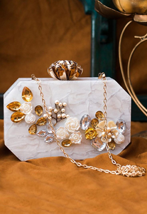 Pochette en résine moderne de haute qualité pour femme, inspirée par blossom craft india, au meilleur prix - Product Image 5