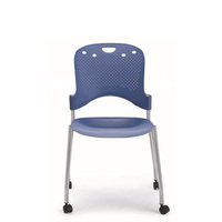 Silla de Oficina Ergonómica, Cómoda y Moderna, con Ruedas, Apilable, para Oficina en Casa, Sala de Estar, Escuela, Hotel, Comedor, Hospital