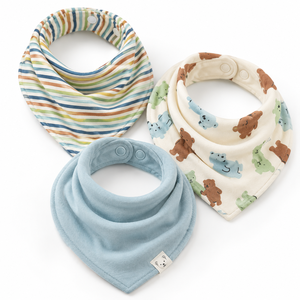 Bavoirs pour bébé personnalisés, motifs colorés et mignons, lingettes pour bébé, bandanas d'alimentation pour bébé, bavoirs en coton imperméables pour bébé - Product Image 4