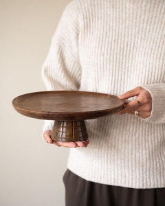 Support à gâteau multi-niveaux en bois d'acacia écologique fait main, plateau de présentation, couleur personnalisée pour la cuisine, accessoires de décoration - Product Image 4