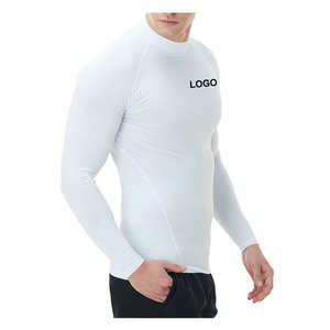 Dernier design de rashguard pour homme, vêtements de sport, couleur unie, manches longues, rashguard personnalisé pour homme, en vente en ligne - Product Image 4