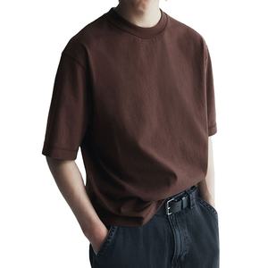 T-shirts décontractés vintage 100 % coton pour hommes, coupe ample, séchage rapide, respirants, écologiques, vente en gros - Product Image 3