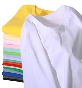 Camisetas Casuales de Verano de Cuello Redondo, Color Sólido, Corte Holgado, 180GSM, 100% Algodón, con Logotipo Personalizado Bordado, Precio de Fábrica en Bangladesh, OEM - Product Image 5