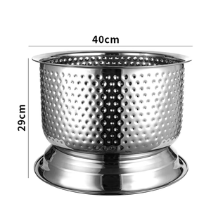 Cubeta para hielo metálica de tonos cálidos y llamativos, diseñada para complementar los accesorios modernos de cocina y bar. - Product Image 4