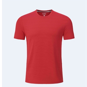 100% <b>Polyester</b> <b>T</b>-<b>Shirt</b> Custom Printed Quick Drying Fitness Training Breathable Workout <b>T</b>-<b>Shirt</b> Men's Round Neck Solid Color - Product Image 5