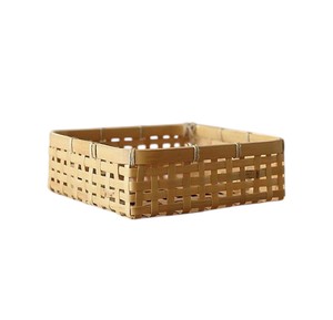 Panier en bambou écologique, boîte de rangement ronde, accessoires pour la maison, organiseurs, ensembles de salle de bain tissés, articles décoratifs pour la maison - Product Image 2